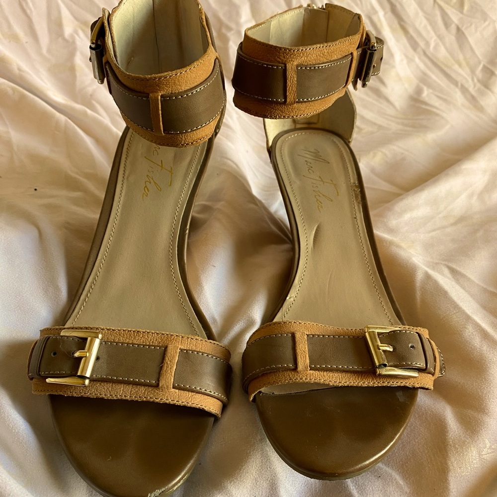 Marc Fisher wedge sandals